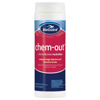 BioGuard ChemOut, 2 lb, Neutralizes High Chlorine & Bromine Levels, Reduces Pool Downtime, Suitable for All Pool Types
