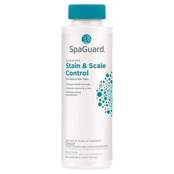 SpaGuard Stain & Scale Control for Spas & Hot Tubs, 1 Pint, Single, Concentrated Formula, Prevents Scale Formation, Removes Scale Build-up