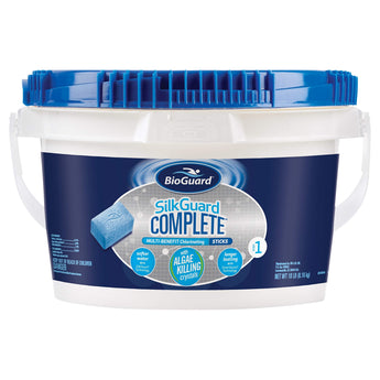 BioGuard SilkGuard Complete Sticks, 18 lb, Longer Lasting with SmartGuard Technology and Algae Killing Crystals, Formulated with SunShield Technology
