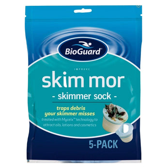 BioGuard Skim Mor, 1 Pack, Treated with Myclex Technology, Catches Debris Your Skimmer Misses, Enhances Filter Efficiency