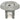 Waterway Pulsator M/J Eyeball 5 Scallop Text Escutcheon - Gray 212-1267