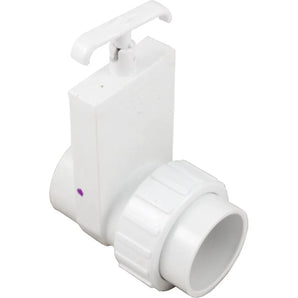 Magic Plastics 2In Spigot X Union Skt Gate Valve Pvc White 0516-20