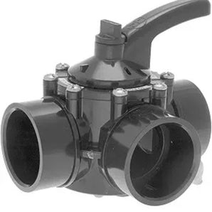 Hayward 3 Port Pvc Diverter Valve 15In Skt 2In Spg Dark Gray PSV3SDGR