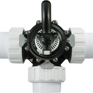 Custom Molded Diverter Valve 1.5In Thread Union 3-Way Blk CPVC 25923-154-000