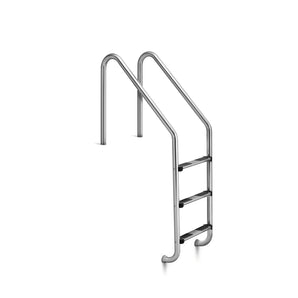 Jandy Ladder Stainless Steel 3-Step 23In Setback 53Intotal H JLAE3S-049-304