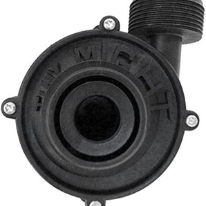Waterway Plastics 310-9000B Tiny Might Wet End – 1/16 HP, 1″ MBT Ports (Black)