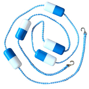 American Granby 12' Rope & Floats Kit Blue Wht  Floats Ss Hooks RFK12