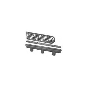 Aquastar 32In Channel Drain 3 Port Sump/Flate Grate VGB Dark Gray 32CDFL105