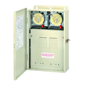 Intermatic Control W/2 Timer&8 Breakers T104M201 & T104M 240/240Vac 60 T32404R