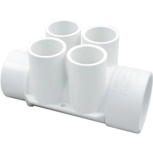 Waterway 1 1/2In Spigot X 11/2In Sx(4)3/4Ins Ports 672-4190B