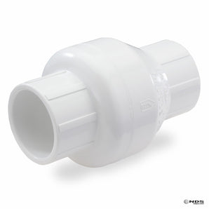 American Granby 1 1/2In Skt Swing Check Valve Pvc White Flo Control 1520-15