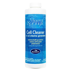 BioGuard Mineral Springs Cell Cleaner for Salt Chlorine Generators, 1 qt, Single, Removes Built-up Scale, Restores Cell to Peak Performance, Prolongs Life of Generator Cell