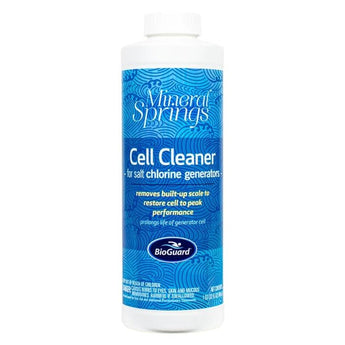 BioGuard Mineral Springs Cell Cleaner for Salt Chlorine Generators, 1 qt, Single, Removes Built-up Scale, Restores Cell to Peak Performance, Prolongs Life of Generator Cell