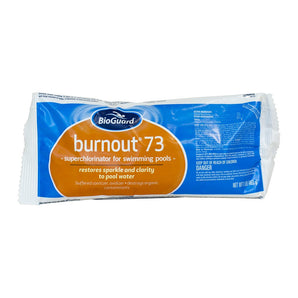 BioGuard Burnout 73, 1 lb, Single, Superchlorinator for Swimming Pools, Restores Sparkle and Clarity to Pool Water, Suitable for All Pool Types