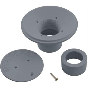 Custom Molded Floor Inlet Fitting2Ins W/1.5Inred Graphite Gray 25527-107-000