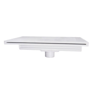 Custom Molded 24In Waterfall 1In Lip White Bottom Feed 25576-220-000