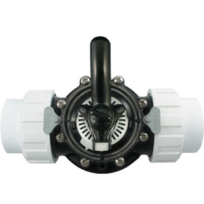 Custom Molded Diverter Valve 2In Thread Union 2-Way Blk CPVC 25922-204-000