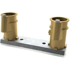 Permacast 4In Anchor Skt Chnl Set 8In On Center Bronze Hanover Socket PC-4008-BC