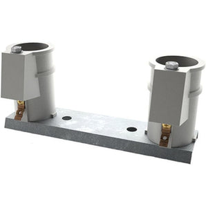 Permacast 4In Anchor Socket Channel Set 8In Center Plastic Socket PC-4008-P