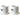 Permacast 1.9In Deck Ladder Flange 2 Set Permacast White Aluminum PF-2119-BS