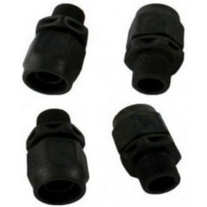 Polaris Softube Quick Connect Fittings Black 4/Pk R0621000