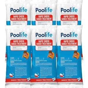 Poolife Rapid Shock CYA-Free Pool Shock (6 x 1 lb Bags)