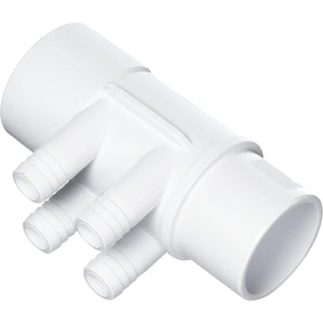 Waterway Plastics Manifold – 2" Slip x 2" Spg x (4) 3/4" Barbs